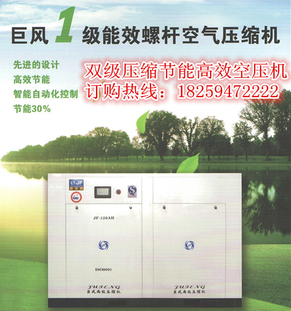 巨風(fēng)牌雙（兩）級壓縮節(jié)能高效螺桿式空壓機(jī)